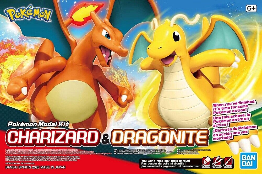 Bandai - Pokemon Charizard and Dragonite Model Kit - Good Game Anime