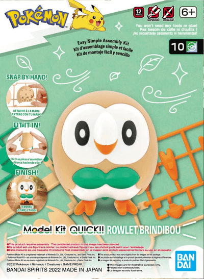 Bandai - Pokemon Model Kit QUICK!! 10 ROWLET - Good Game Anime