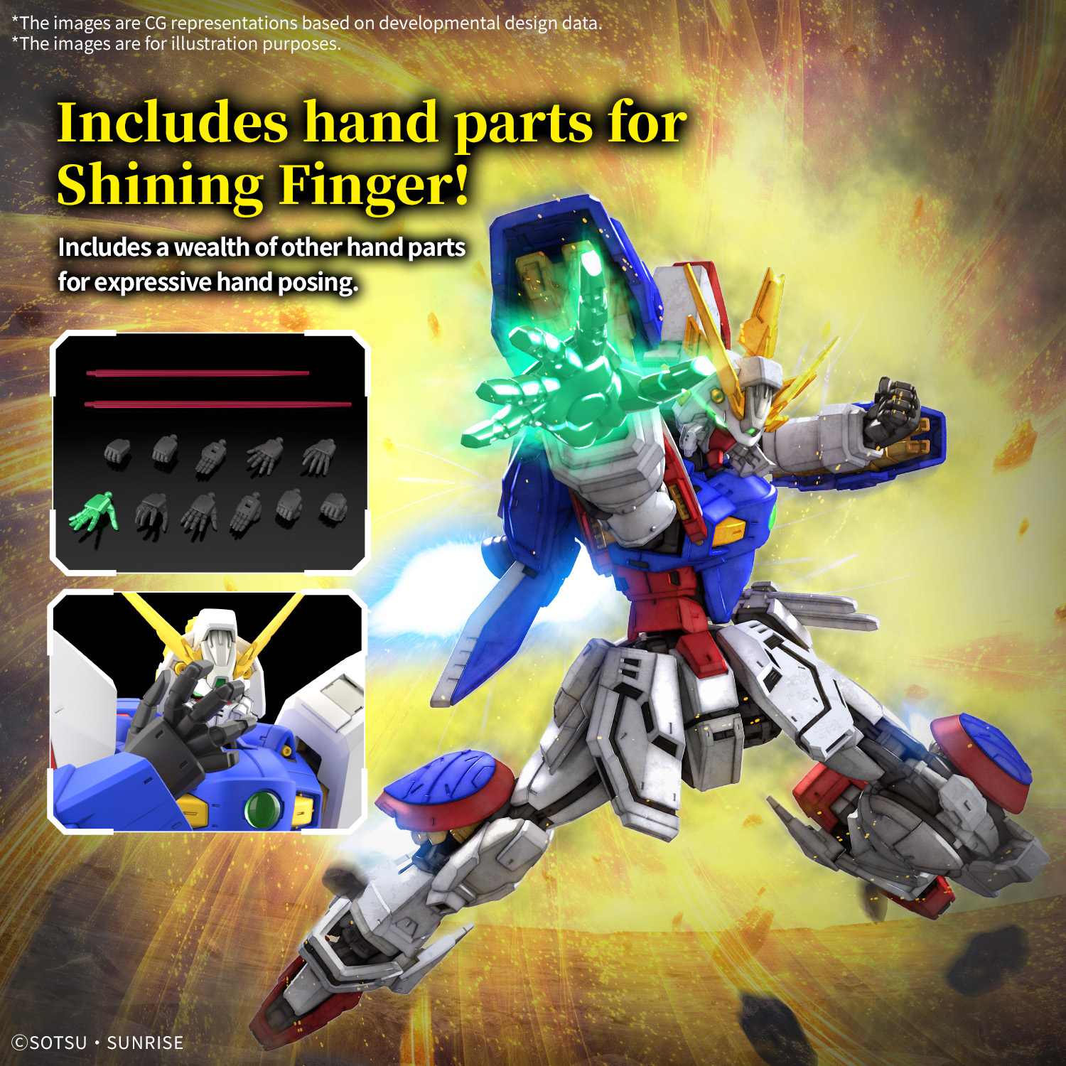 Bandai - RG 1/144 Shining Gundam - Good Game Anime