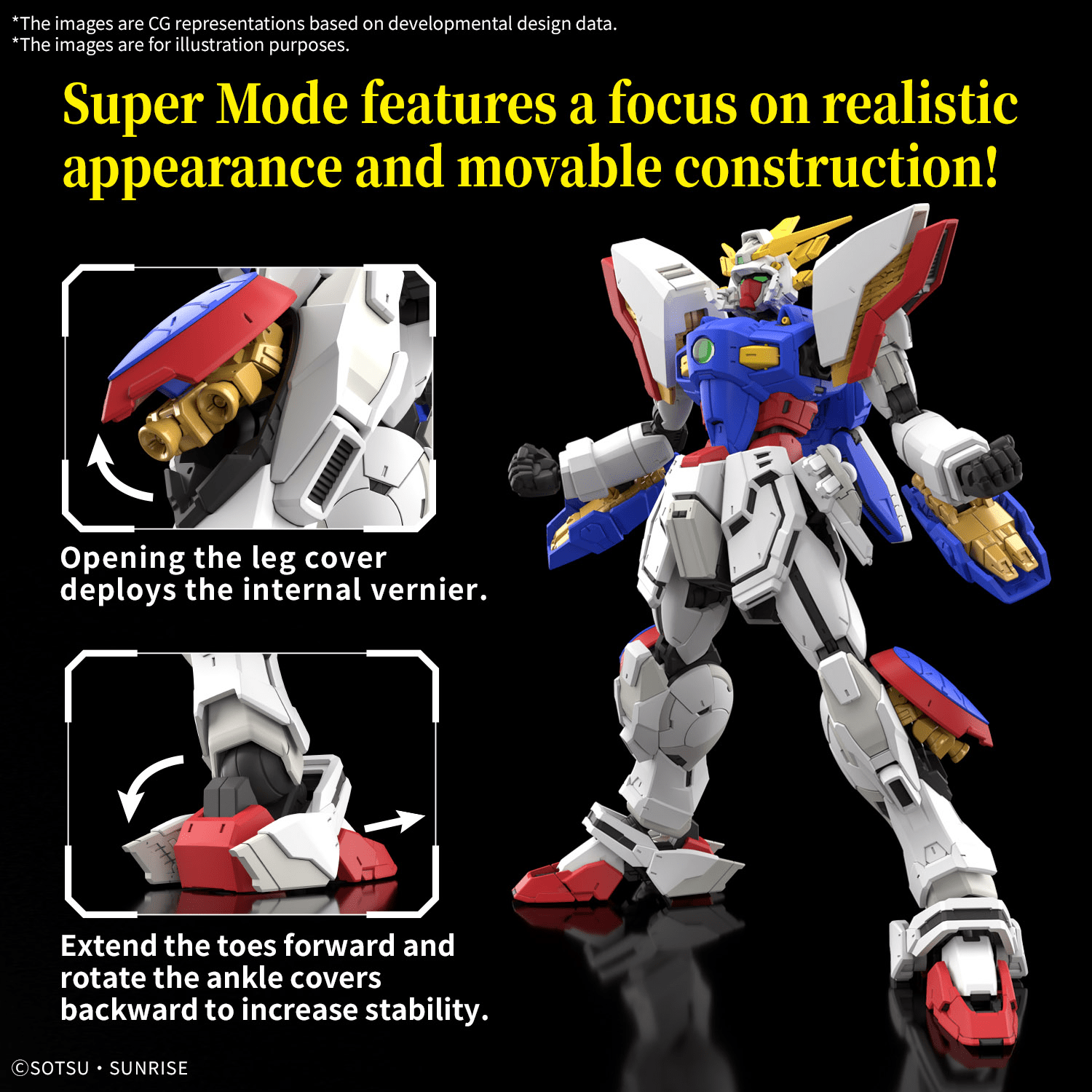 Bandai - RG 1/144 Shining Gundam - Good Game Anime