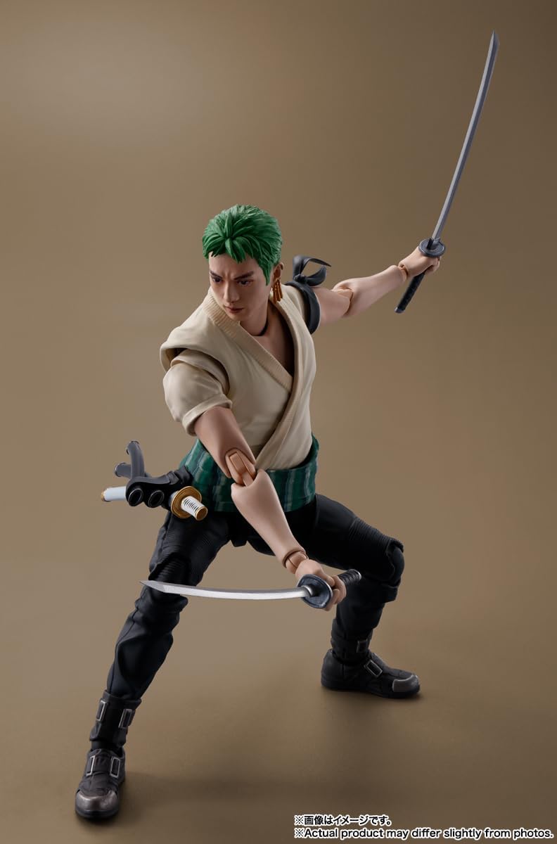 Bandai - Roronoa Zoro S.H.Figuarts Action Figure (A Netflix Series: One Piece) - Good Game Anime