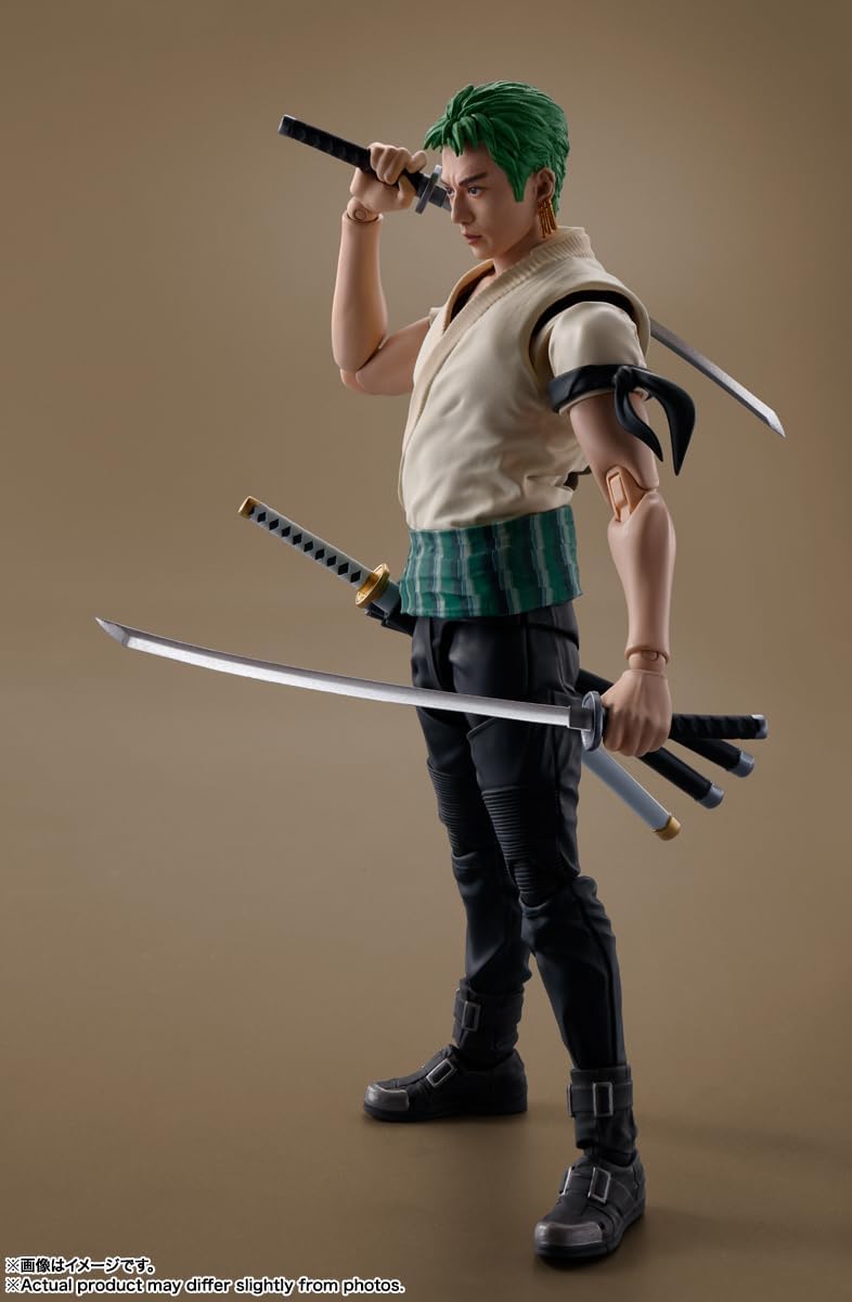 Bandai - Roronoa Zoro S.H.Figuarts Action Figure (A Netflix Series: One Piece) - Good Game Anime