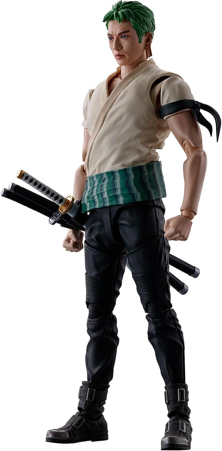 Bandai - Roronoa Zoro S.H.Figuarts Action Figure (A Netflix Series: One Piece) - Good Game Anime