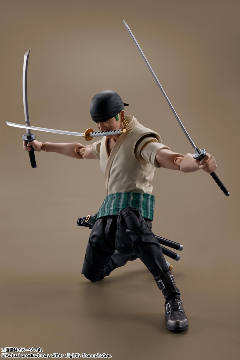 Bandai - Roronoa Zoro S.H.Figuarts Action Figure (A Netflix Series: One Piece) - Good Game Anime