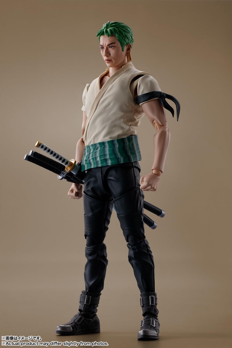 Bandai - Roronoa Zoro S.H.Figuarts Action Figure (A Netflix Series: One Piece) - Good Game Anime