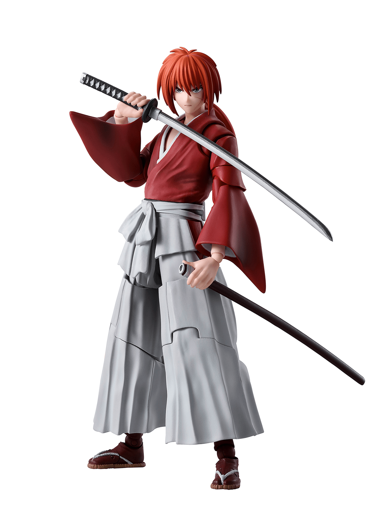 Bandai - S.H.Figuarts Kenshin Himura - Rurouni Kenshin: Meiji Swordsman Romantic Story - Good Game Anime