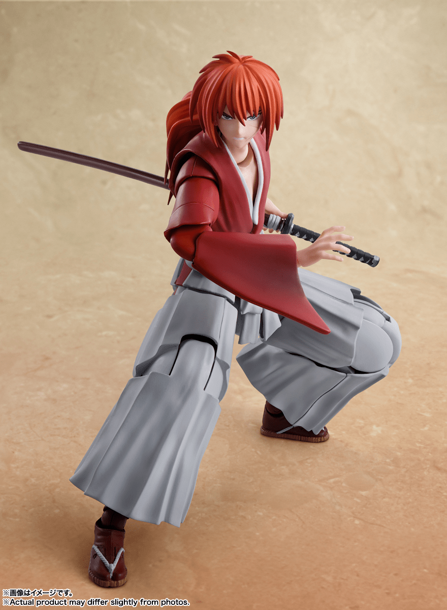 Bandai - S.H.Figuarts Kenshin Himura - Rurouni Kenshin: Meiji Swordsman Romantic Story - Good Game Anime