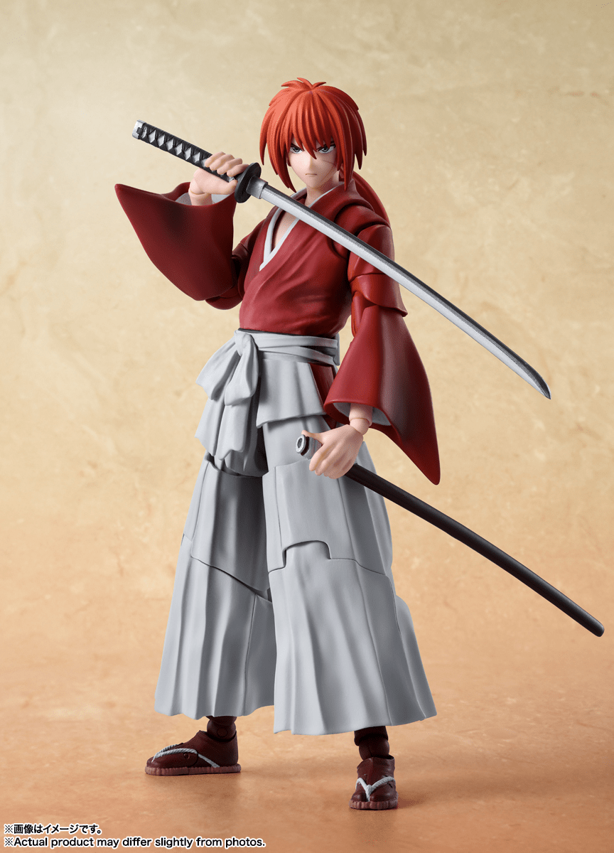 Bandai - S.H.Figuarts Kenshin Himura - Rurouni Kenshin: Meiji Swordsman Romantic Story - Good Game Anime