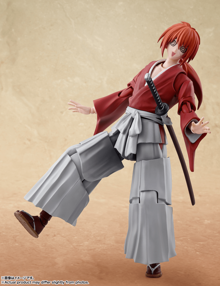 Bandai - S.H.Figuarts Kenshin Himura - Rurouni Kenshin: Meiji Swordsman Romantic Story - Good Game Anime