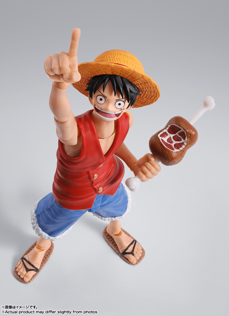 Bandai - S.H.Figuarts MONKEY.D.LUFFY - ROMANCE DAWN - "ONE PIECE" Action Figure - Good Game Anime