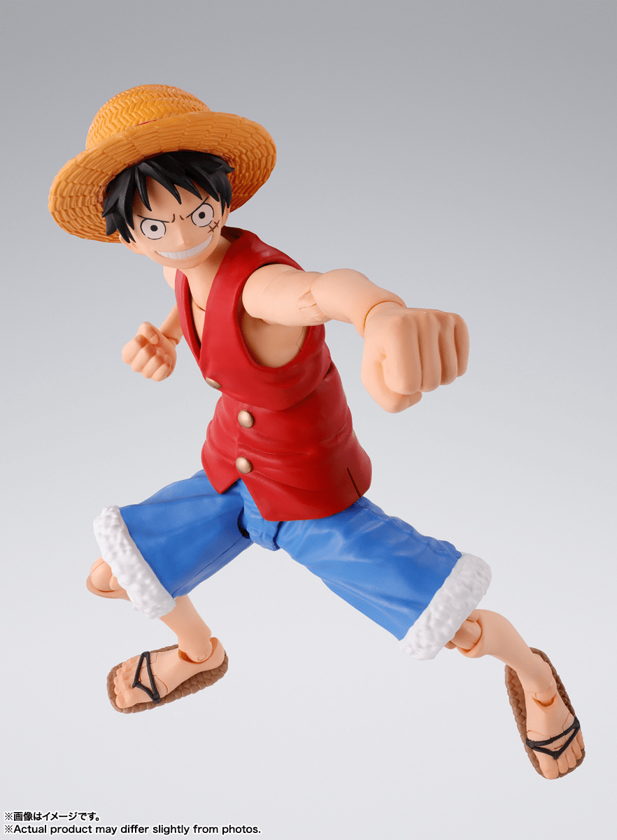 Bandai - S.H.Figuarts MONKEY.D.LUFFY - ROMANCE DAWN - "ONE PIECE" Action Figure - Good Game Anime