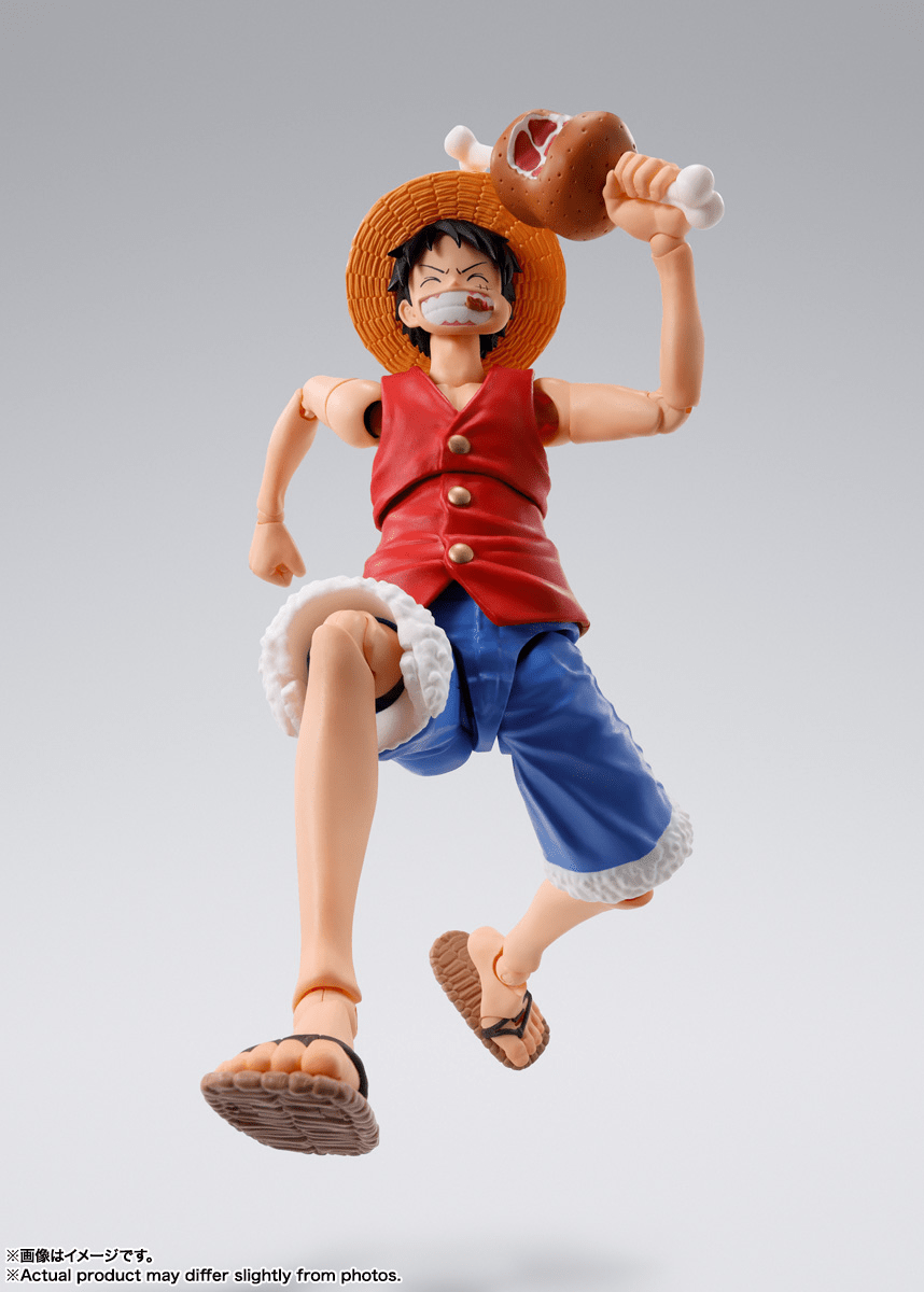 Bandai - S.H.Figuarts MONKEY.D.LUFFY - ROMANCE DAWN - "ONE PIECE" Action Figure - Good Game Anime