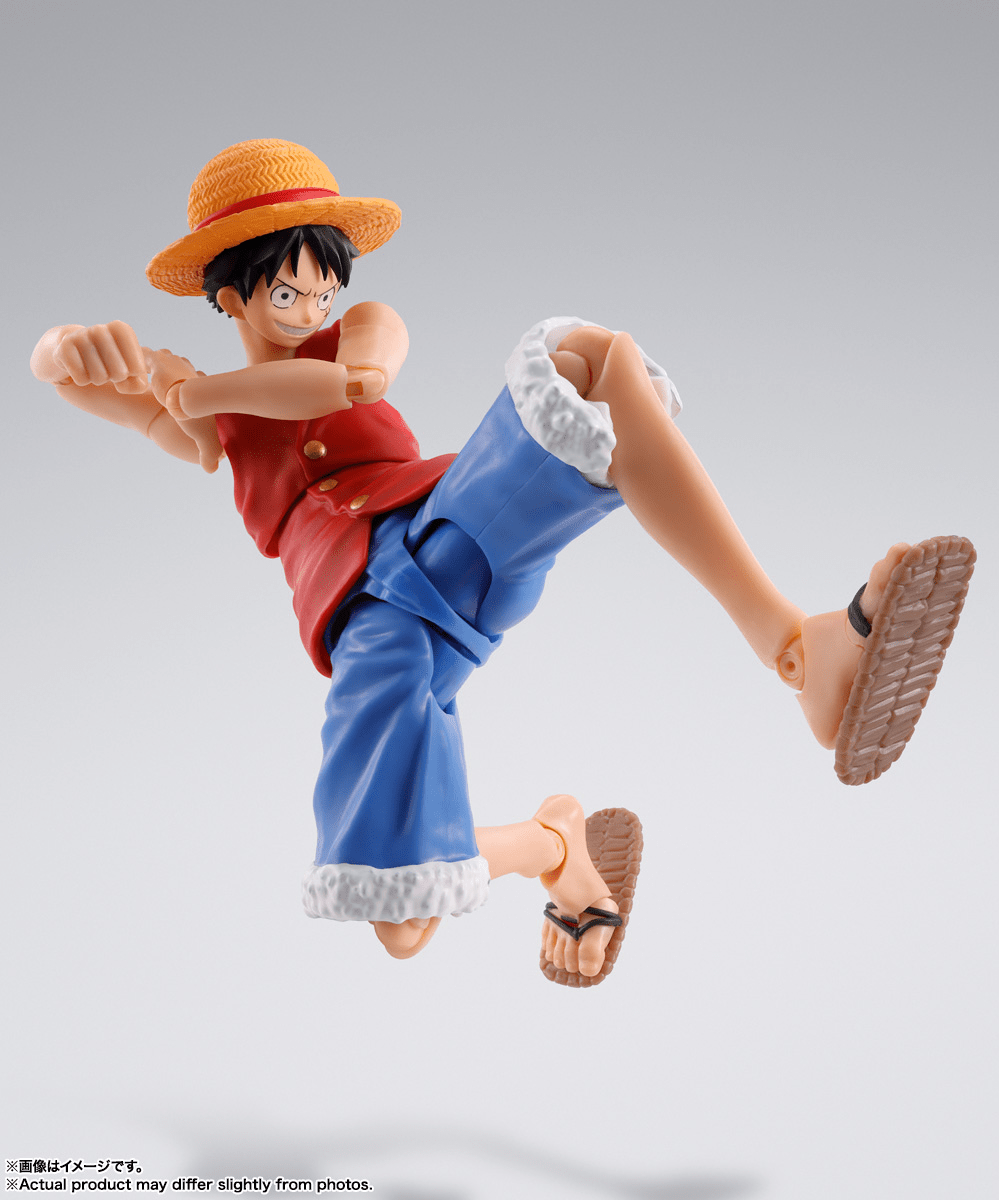 Bandai - S.H.Figuarts MONKEY.D.LUFFY - ROMANCE DAWN - "ONE PIECE" Action Figure - Good Game Anime