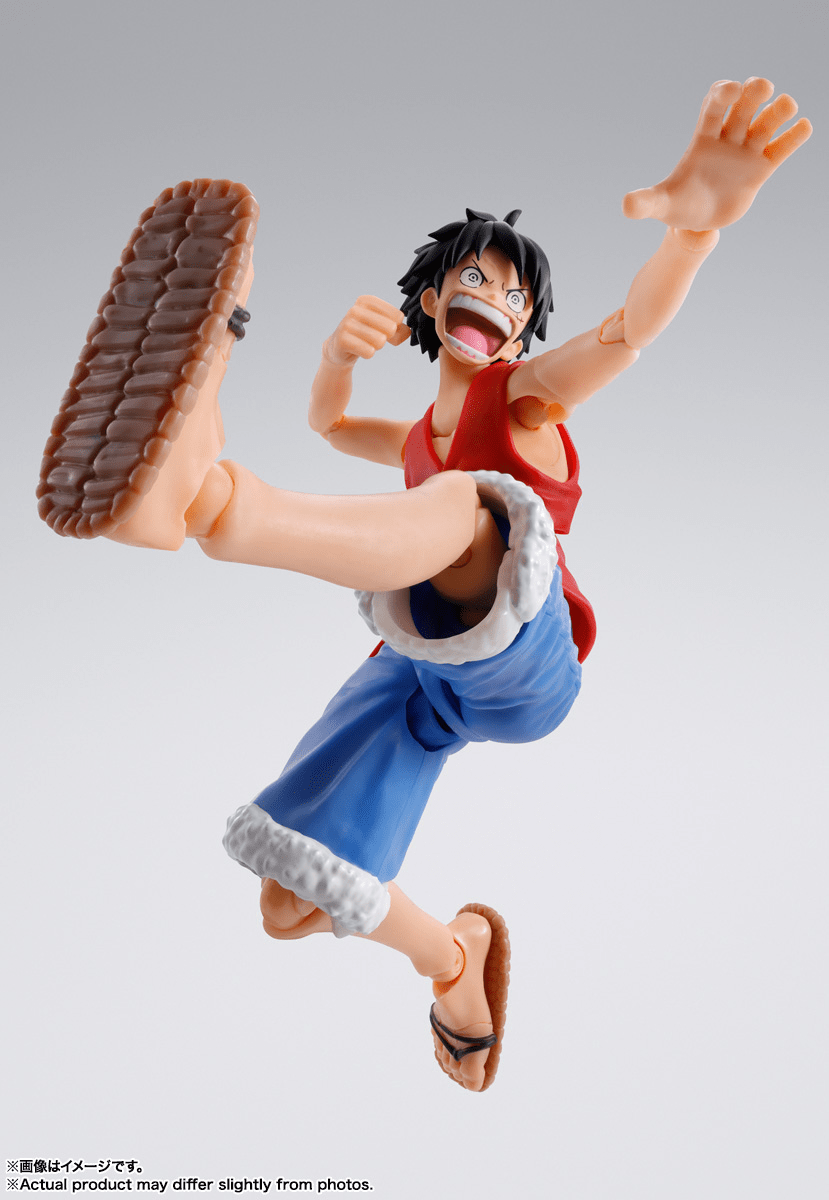 Bandai - S.H.Figuarts MONKEY.D.LUFFY - ROMANCE DAWN - "ONE PIECE" Action Figure - Good Game Anime