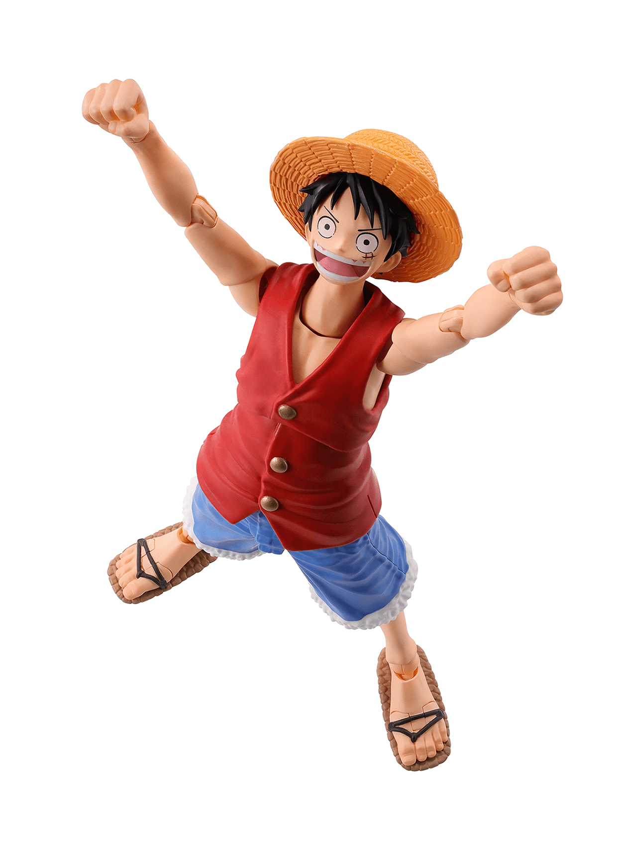 Bandai - S.H.Figuarts MONKEY.D.LUFFY - ROMANCE DAWN - "ONE PIECE" Action Figure - Good Game Anime