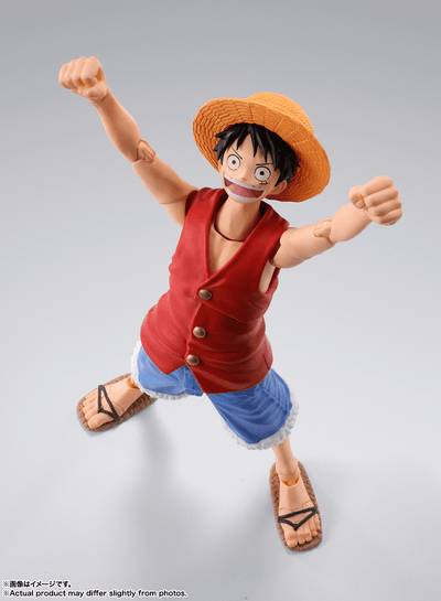 Bandai - S.H.Figuarts MONKEY.D.LUFFY - ROMANCE DAWN - "ONE PIECE" Action Figure - Good Game Anime