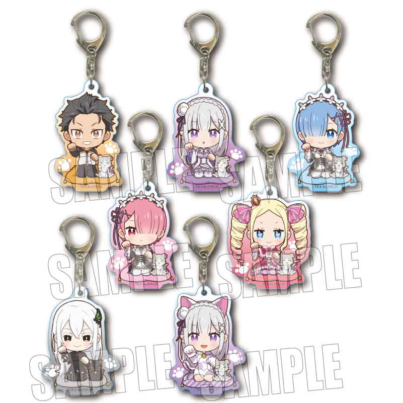 Bell House - Maneki Neko Re:Zero Starting Life in Another World Trading Acrylic Keychain: 1 Random Pull - Good Game Anime