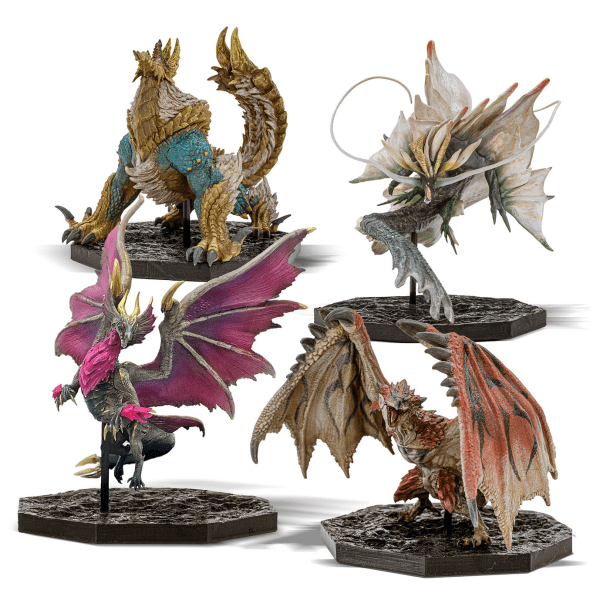 Capcom - CAPCOM FIGURE BUILDER CUBE MONSTER HUNTER (Rathalos/Zinogre/ Malzeno/Amatsu) (Box of 4) - Good Game Anime