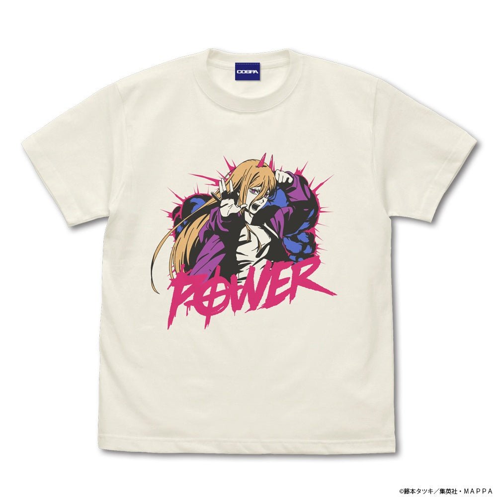 COSPA - Chainsaw Man Power T-shirt Vanilla White - Good Game Anime
