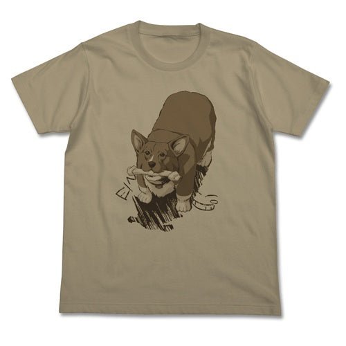 COSPA - Cowboy Bebop Ein with Bone Type Gum T-Shirt Sand Khaki - Good Game Anime