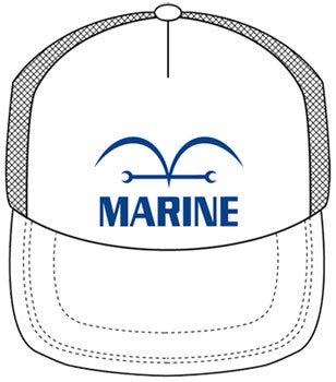 COSPA - One Piece New World Ver. Marine Mesh Trucker Cap White - Good Game Anime