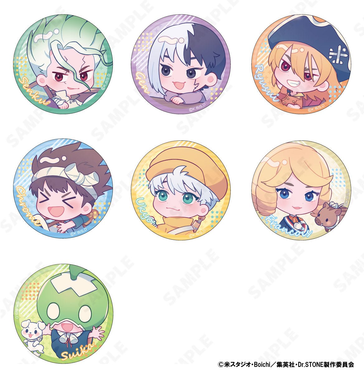 D-techno - Dr. Stone Trading Can Badge (Chiorama) B Set: 1 Box - Good Game Anime