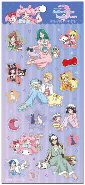 ensky - Sailor Moon Series x Sanrio Characters: Clear Seal Sticker Sheet - Good Game Anime