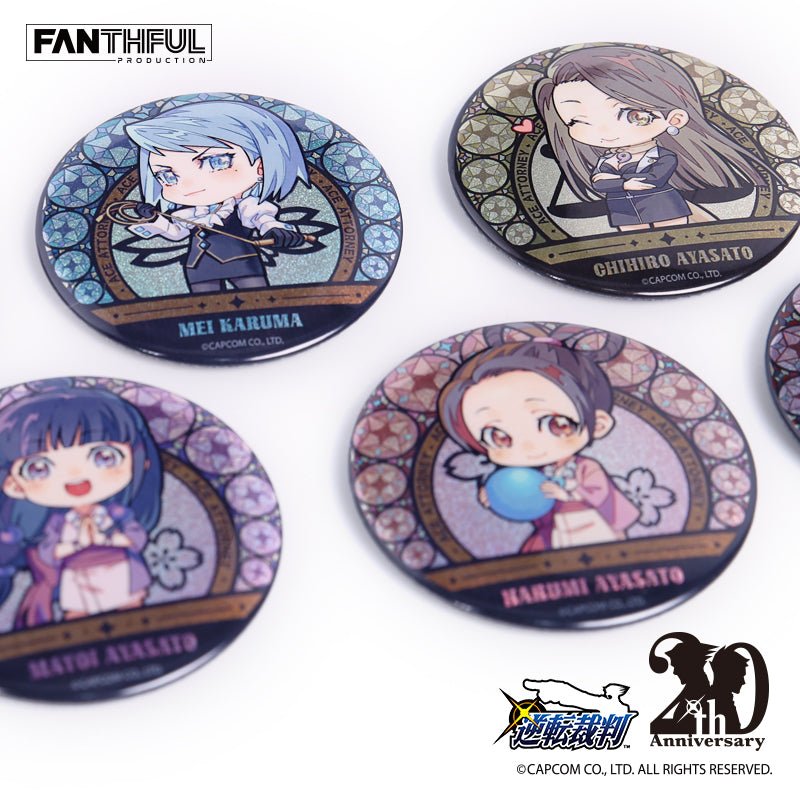 FANTHFUL - Ace Attorney Series Can Badge Set - Good Game Anime