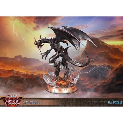 First 4 Figures - Yu - Gi - Oh! Red Eyes Black Dragon Black Edition Statue - Good Game Anime