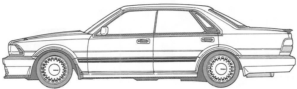 Fujimi - 1/24 Cedric V20E Gran Turismo Y31 High Socar Version Model Kit - Good Game Anime