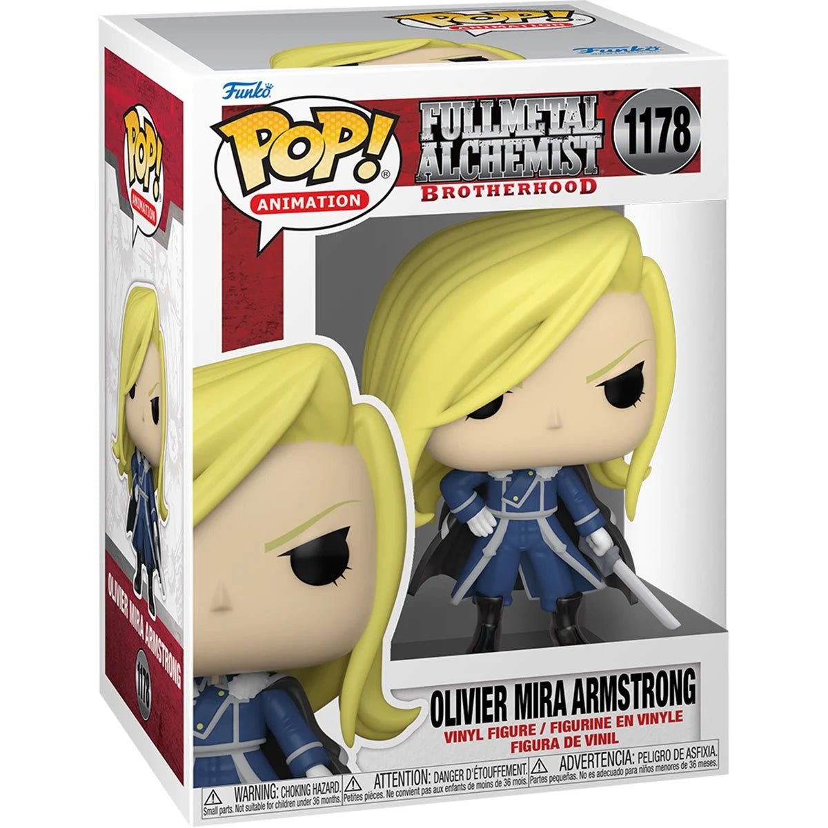 Funko - Fullmetal Alchemist: Brotherhood Olivier Mira Armstrong with Sword Funko Pop! Vinyl Figure #1178 - Good Game Anime