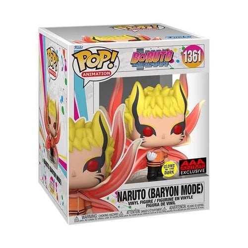 Funko - Funko Naruto Baryon Mode GITD Pop! Vinyl Figure AAA Anime Exc. #1361 - Good Game Anime