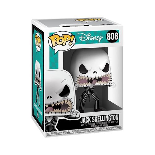 Funko - Funko NBX The Nightmare Before Christmas Jack Skellington Scary Face Pop! Vinyl Figure #808 - Good Game Anime