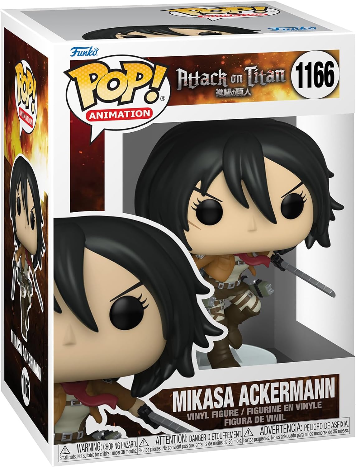 Funko - Funko Pop! Attack on Titan - Mikasa Ackerman Vinyl Figure #1166 - Good Game Anime