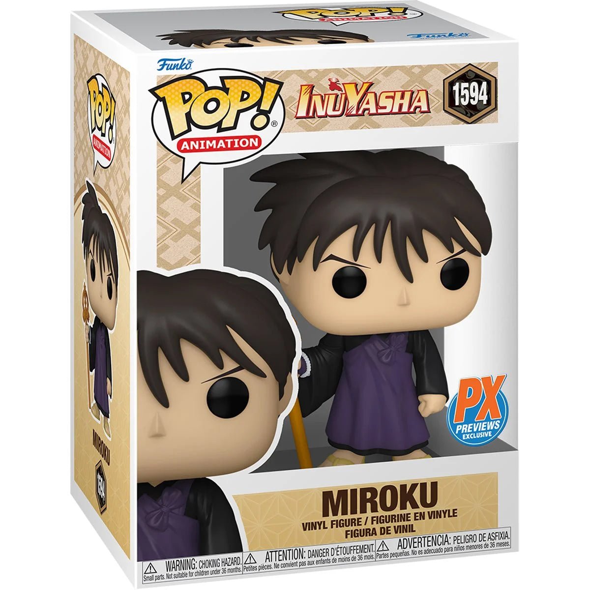 Funko - InuYasha Miroku Funko Pop! Vinyl Figure #1594 - Previews Exclusive - Good Game Anime