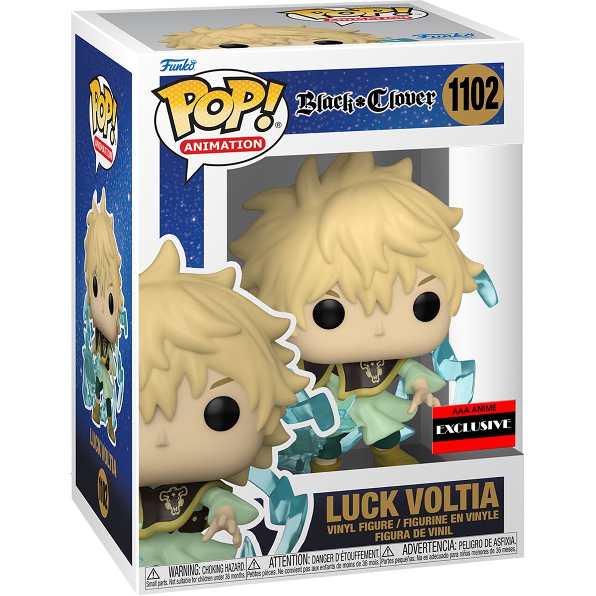 Funko - Pop! Black Clover Luck Voltia AAA Exclusive #1102 - Good Game Anime