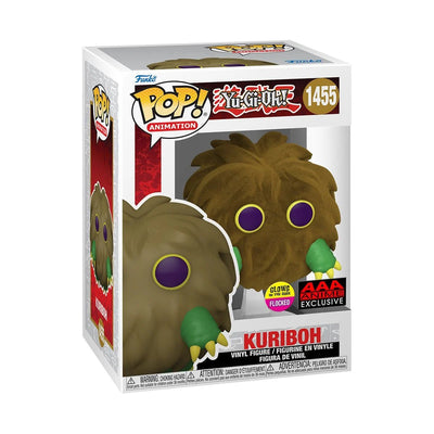 Funko - Pop! Yu-Gi-Oh! Kuriboh Flocked and Glow-in-the-Dark AAA Anime Exclusive #1455 - Good Game Anime