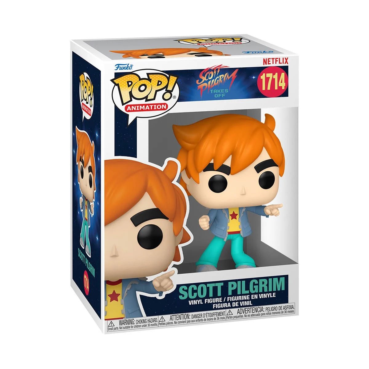 Funko - Scott Pilgrim Takes Off Scott Pilgrim Pointing Funko Pop! Vinyl Figure 1714 - Good Game Anime