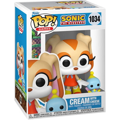 Funko - Sonic The Hedgehog Cream Funko Pop! Vinyl Figure with Cheese Buddy 1034 - Good Game Anime