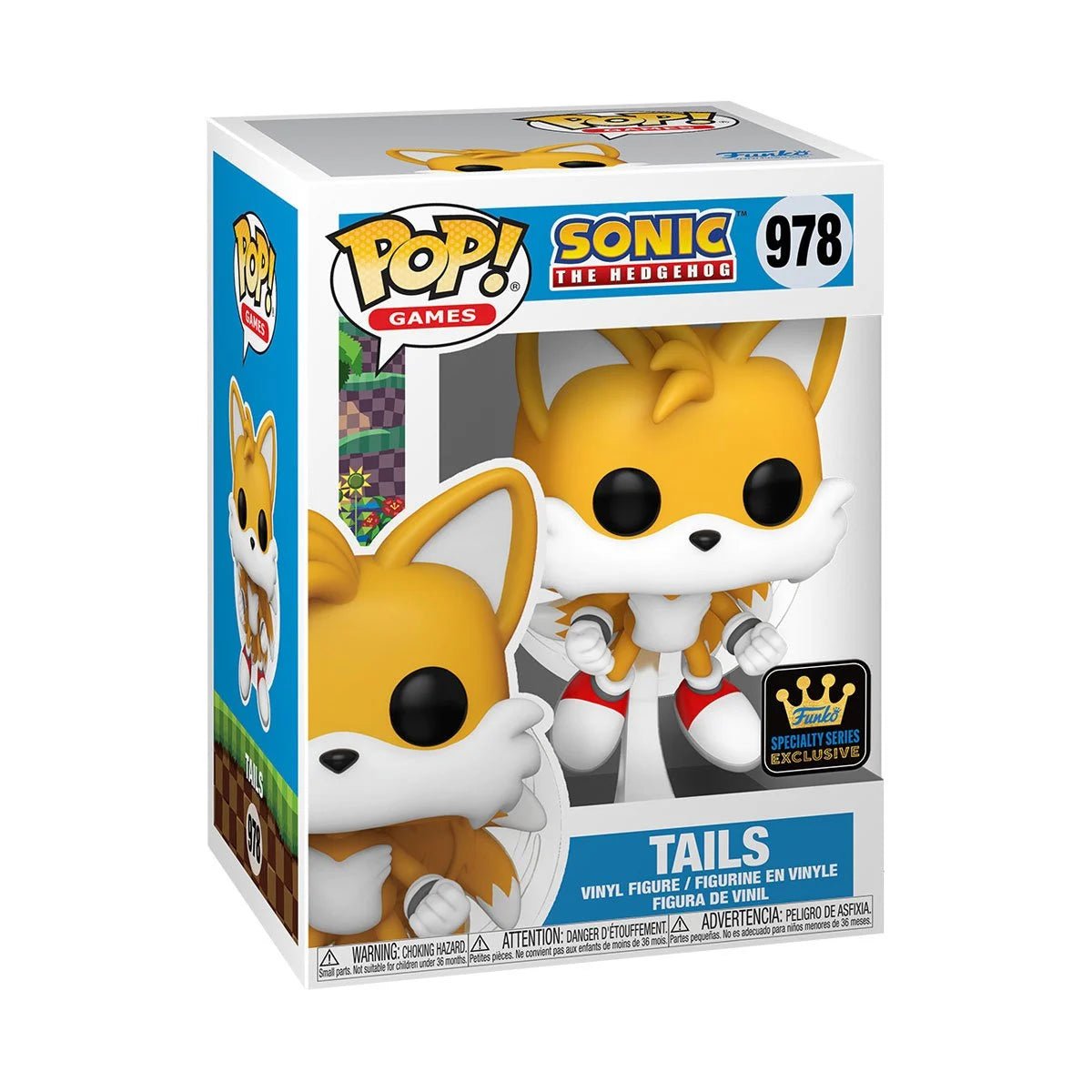 Funko - Sonic the Hedgehog Tails Flying Funko Pop! Vinyl Figure 978 - Specialty Series - Good Game Anime