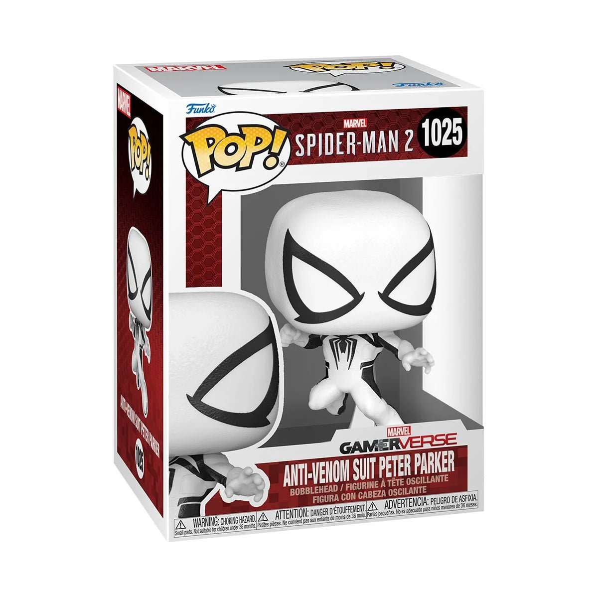 Funko - Spider - Man 2 Video Game Anti - Venom Suit Peter Parker Funko Pop! Vinyl Figure 1025 - Good Game Anime