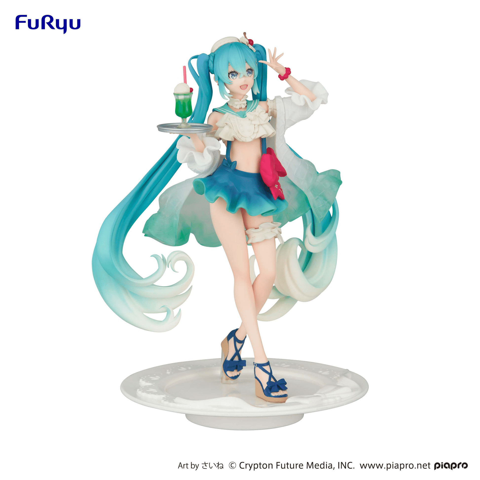 FuRyu - Exceed Creative Figure Hatsune Miku SweetSweets Series Melon Soda Float (Hatsune Miku) - Good Game Anime