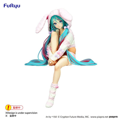 FuRyu - Hatsune Miku Noodle Stopper Figure - Rabbit Ear Hood Pajama - Figure - Good Game Anime
