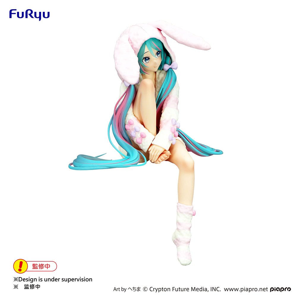 FuRyu - Hatsune Miku Noodle Stopper Figure - Rabbit Ear Hood Pajama - Figure - Good Game Anime