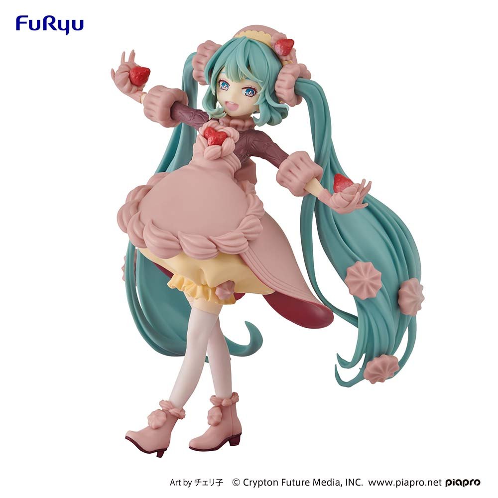 FuRyu - SweetSweets Series Figure-Hatsune Miku strawberry chocolate short- - Good Game Anime