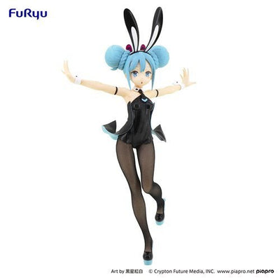 FuRyu - Vocaloid Hatsune Miku Black Version BiCute Bunnies Statue - Good Game Anime