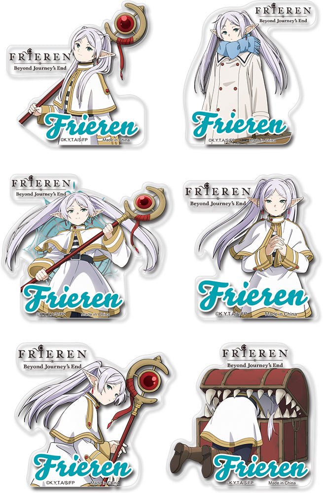 Great Eastern - Frieren: Beyond Journey's End - Frieren's Different Poses Transparent Die - Cut Sticker Set - Good Game Anime