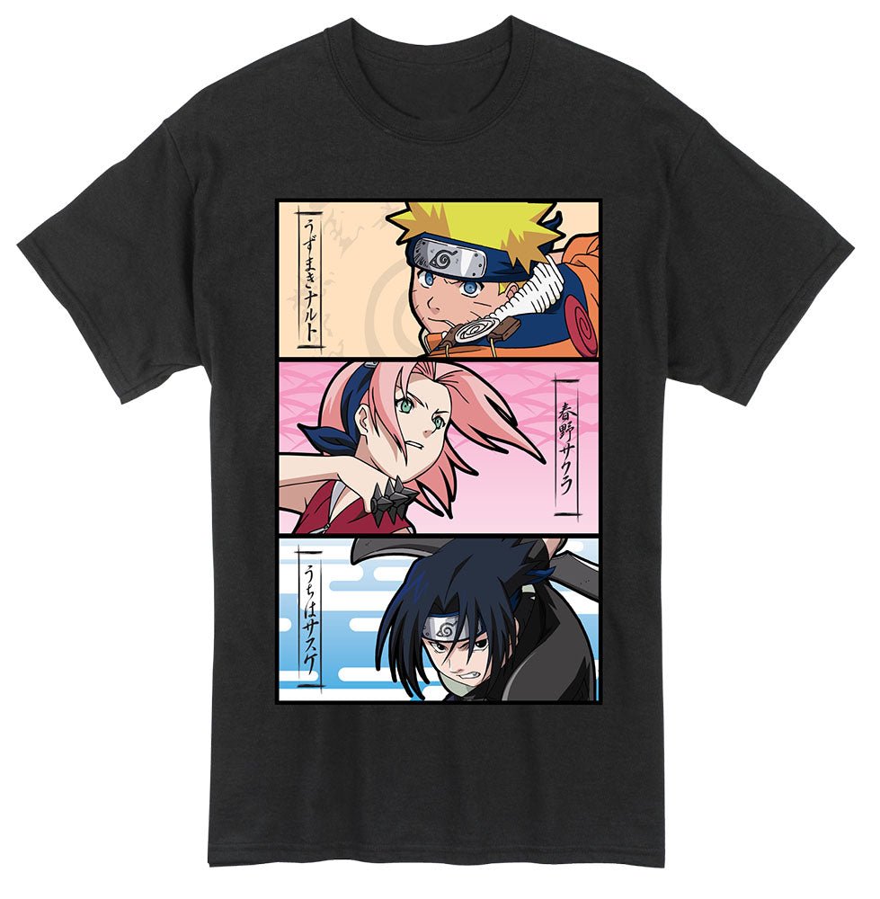 Great Eastern - Naruto - Naruto, Sasuke, Sakura Group T-Shirt - Good Game Anime