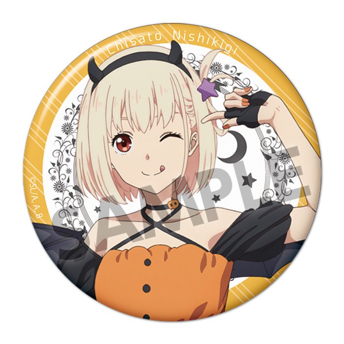 Hobby Stock - Lycoris Recoil 76mm Can Badge Nishikigi Chisato Halloween Ver. - Good Game Anime