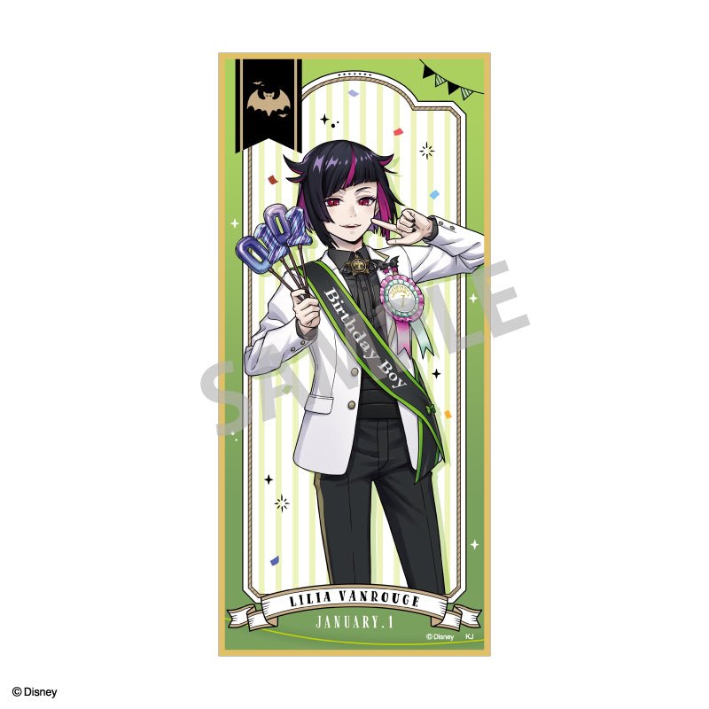 KAMIO JAPAN - Disney Twisted Wonderland Trading Tanzaku Shikishi Omekashi Birthday Ver. - Good Game Anime